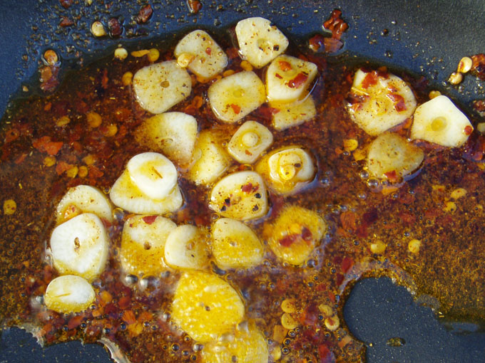 Garlic, chilly and spicy seasoning ....