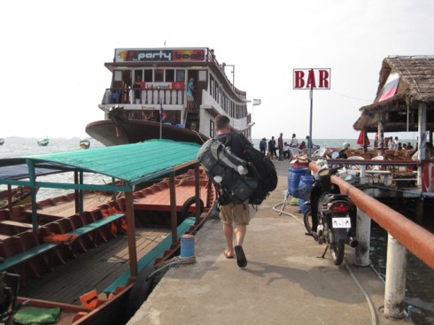 Loading up the boat to Koh Rong Samloem