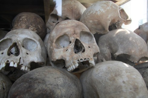 Skulls in the memorial
