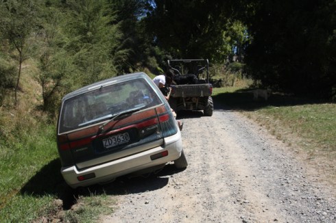 How embarrassing - stuck in the mud!