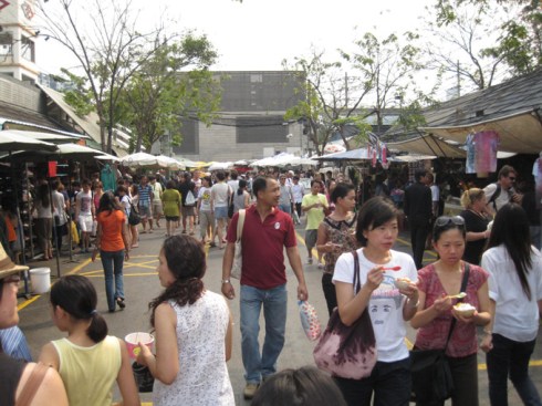 Very busy at the market